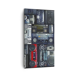 Cuadro sobre lienzo - Impresión de Imagen - Nostalgia de los 80. - 45x80 cm