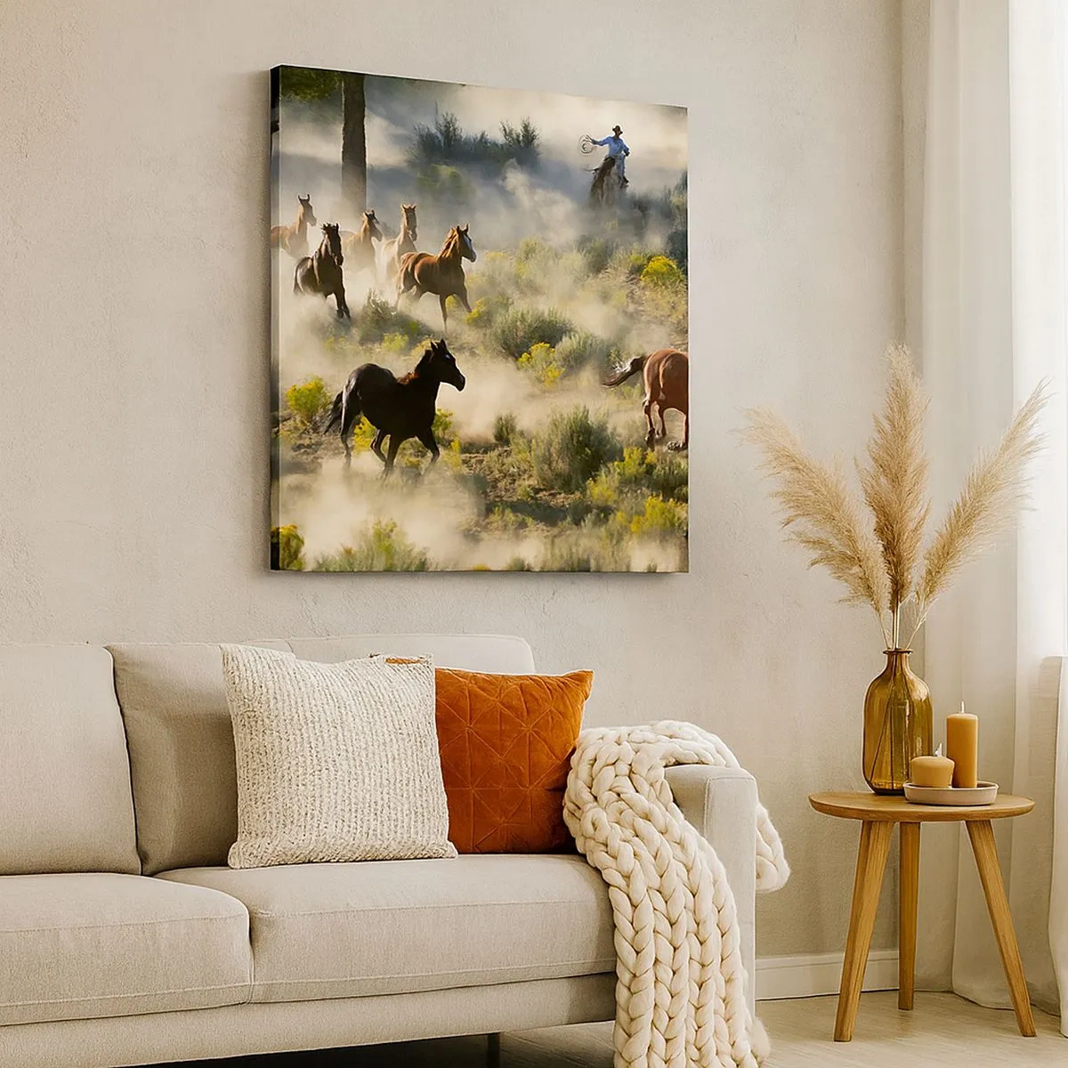 Cuadro sobre lienzo - Impresión de Imagen - Rivalidad: ¿libertad o fuerza? - 30x30 cm