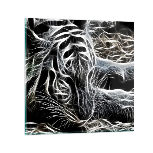 Cuadro sobre vidrio - Impresiones sobre Vidrio - Un estudio sobre la ligereza felina - 30x30 cm