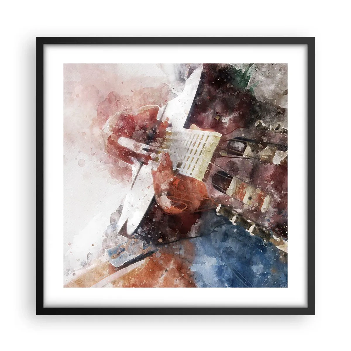 Póster en marco negro - ¿Y qué opinas? - 50x50 cm