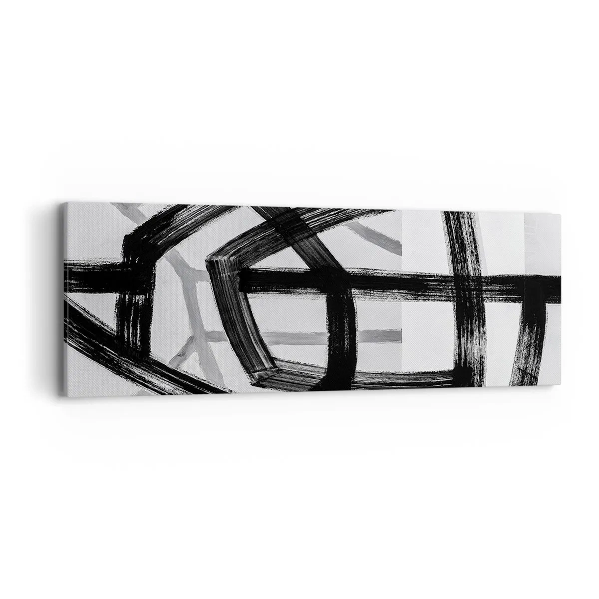 Cuadro sobre lienzo - Impresión de Imagen - Construir profundidad - 90x30 cm