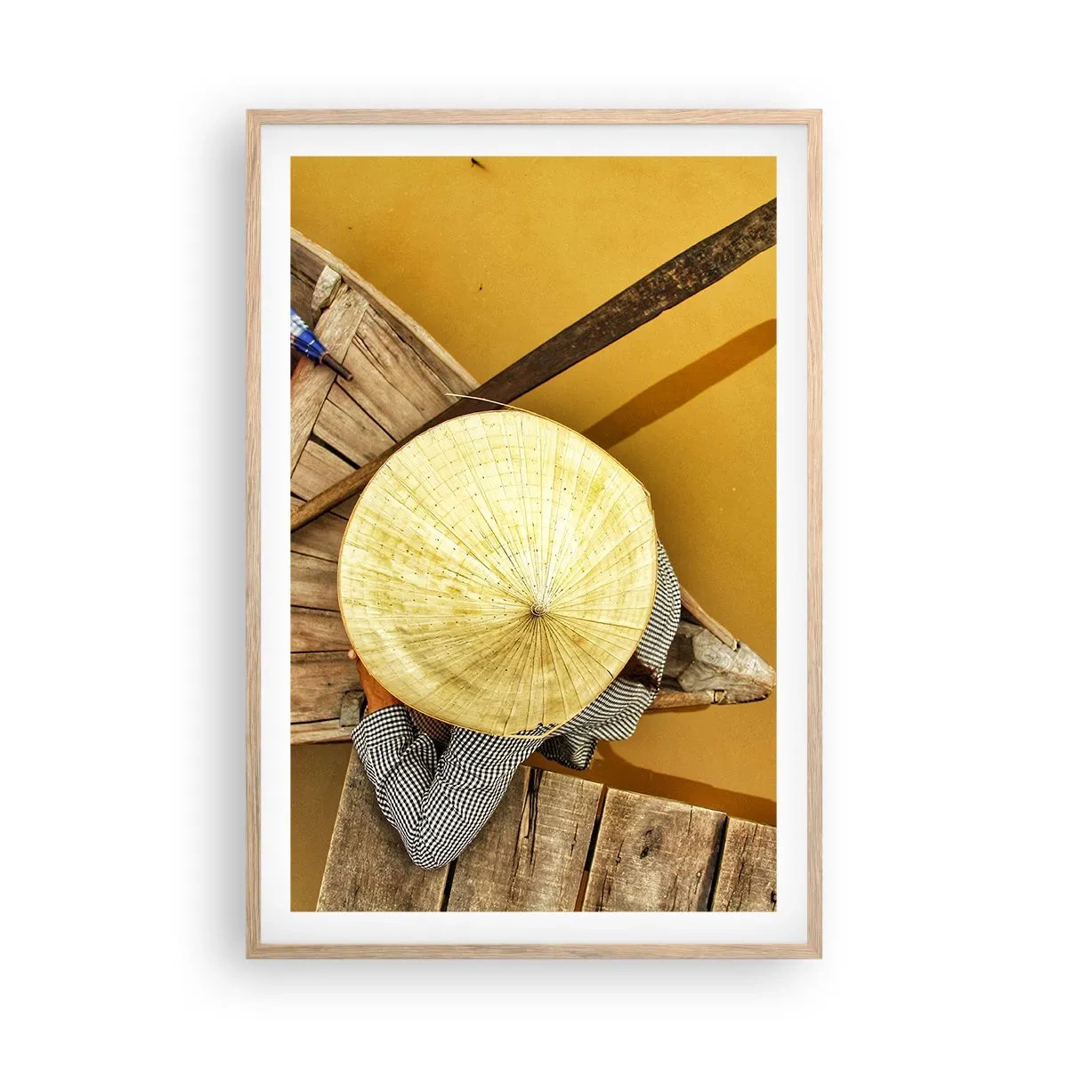 Póster en marco roble claro - La vida en el río amarillo - 61x91 cm