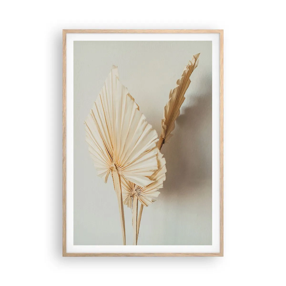 Póster en marco roble claro - Armonía y consuelo - 70x100 cm
