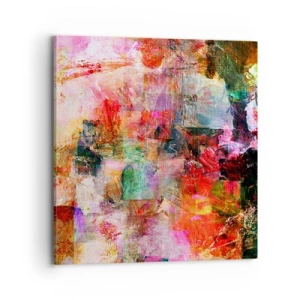 Cuadro sobre lienzo - Impresión de Imagen - Un viaje a través del rosa - 70x70 cm