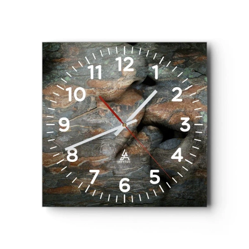 Reloj de pared - Reloj de vidrio - Juntos para siempre - 30x30 cm