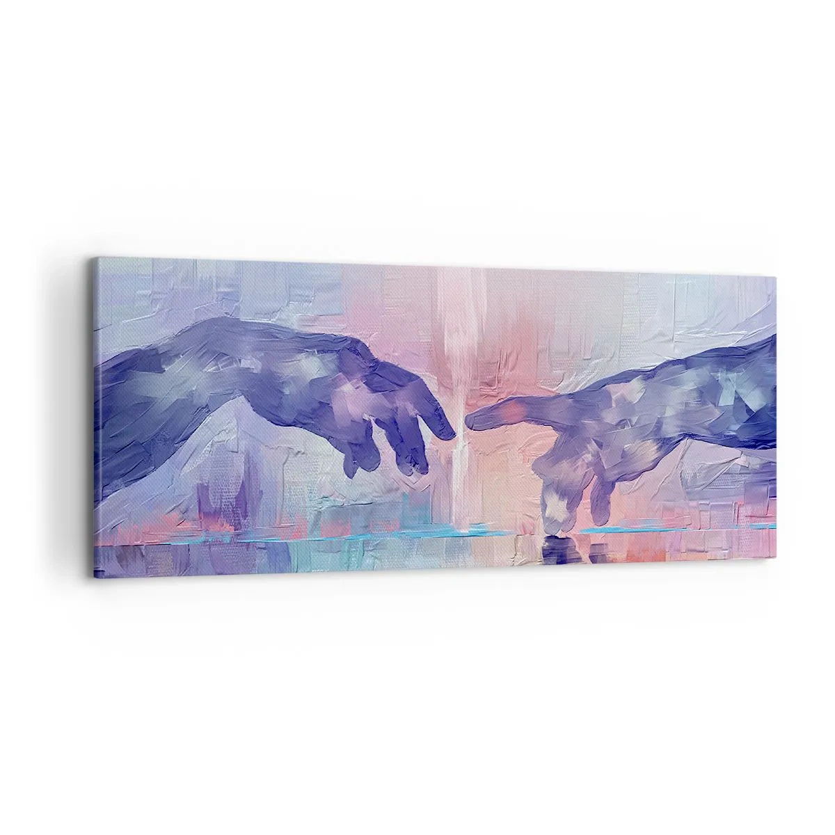 Cuadro sobre lienzo - Impresión de Imagen - Chispa divina de vida - 100x40 cm