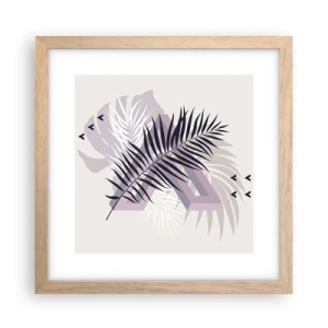 Póster en marco roble claro - La sombra de una sombra - 30x30 cm