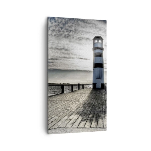 Cuadro sobre lienzo - Impresión de Imagen - Marineros, aquí os espero - 45x80 cm