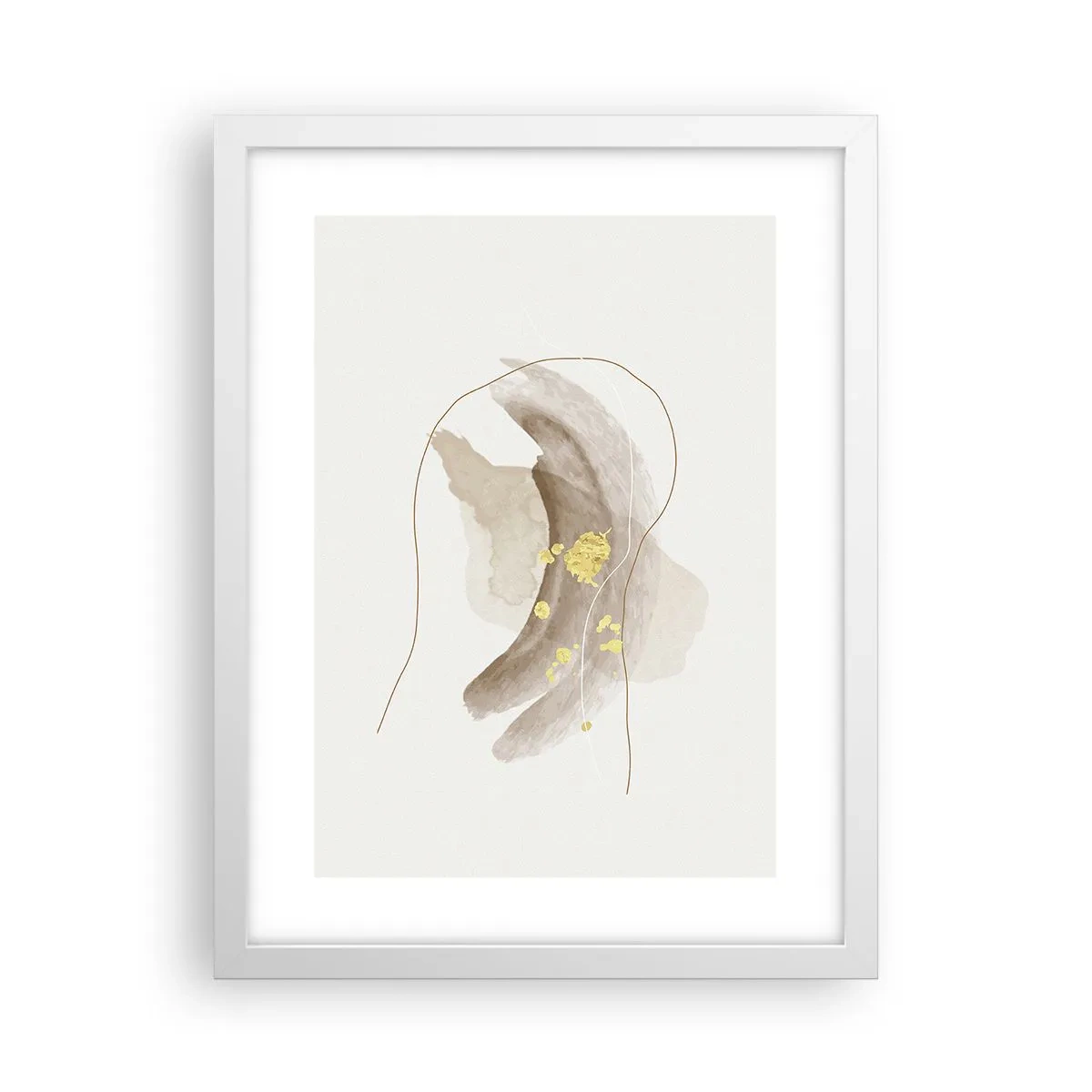 Póster en marco blanco - Encontrado en el espacio - 30x40 cm