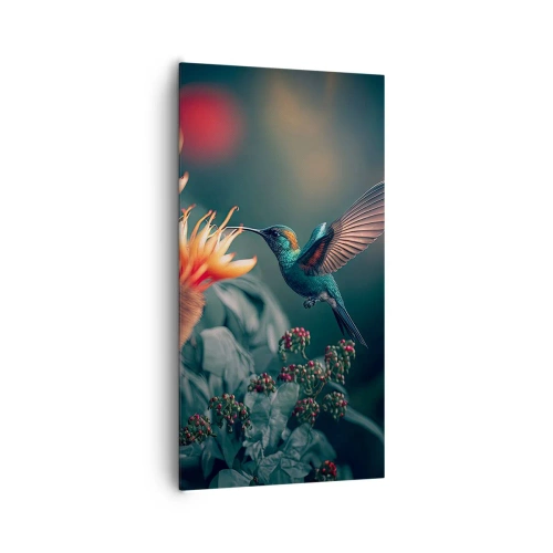 Cuadro sobre lienzo - Impresión de Imagen - Una vida verdaderamente colorida - 65x120 cm