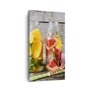 Cuadro sobre lienzo - Impresión de Imagen - Saludable por naturaleza - 45x80 cm