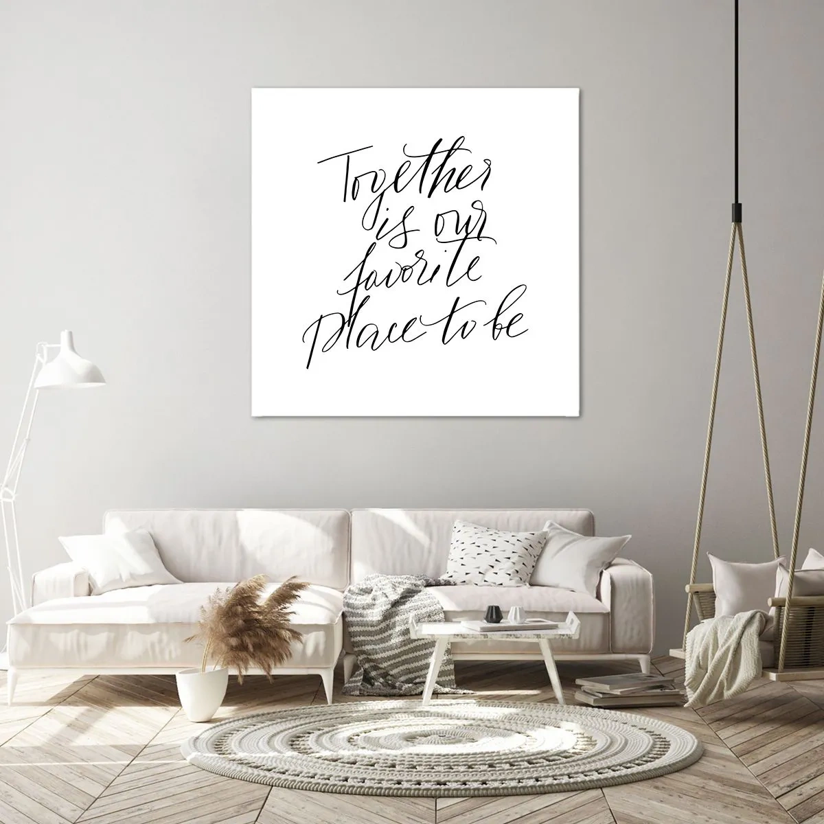 Cuadro sobre lienzo - Impresión de Imagen - ¿Tú también lo sientes? - 70x70 cm