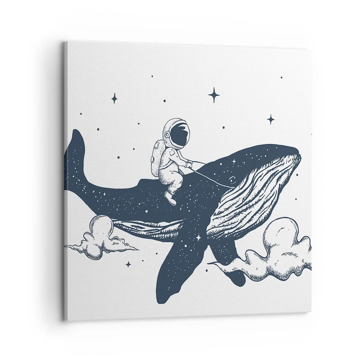 Cuadro sobre lienzo - Impresión de Imagen - Una aventura cósmica - 50x50 cm
