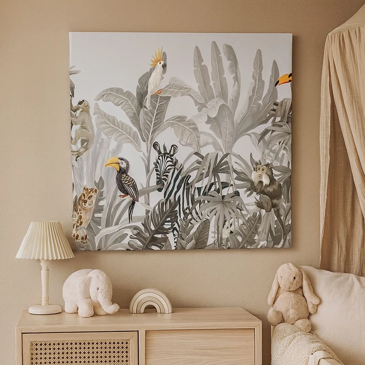 Cuadro sobre lienzo - Impresión de Imagen - Un cuento de hadas africano - 30x30 cm