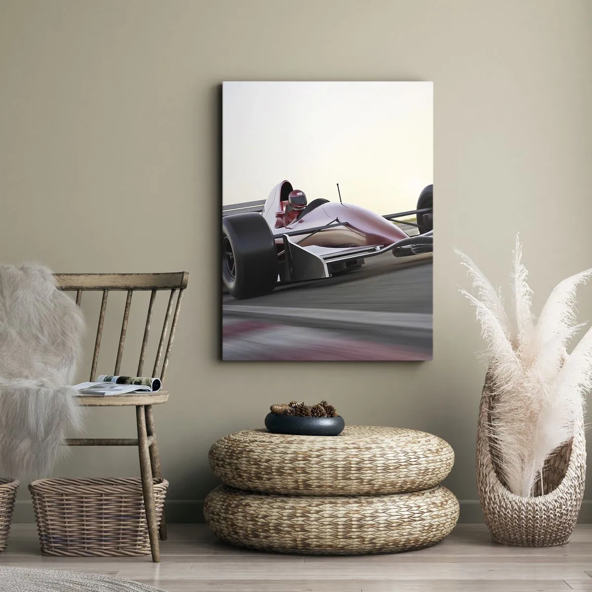 Cuadro sobre lienzo - Impresión de Imagen - Siempre el ganador - 55x100 cm