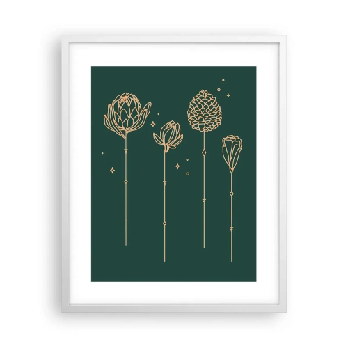 Póster en marco blanco - La familia vegetal - 40x50 cm