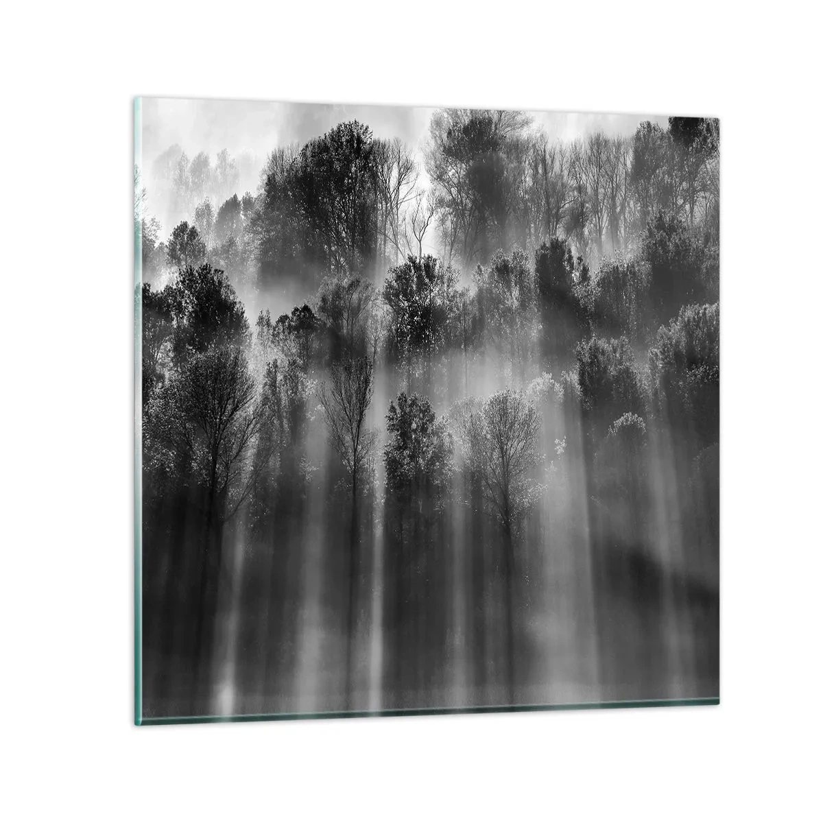 Cuadro sobre vidrio - Impresiones sobre Vidrio - En los flujos de luz - 30x30 cm