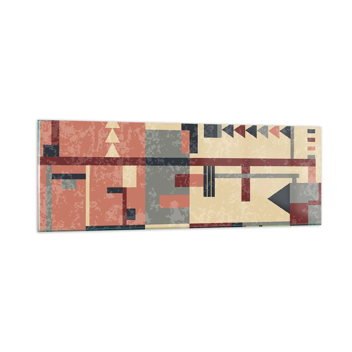 Cuadro sobre vidrio - Impresiones sobre Vidrio - Una combinación de verticales y niveles - 90x30 cm