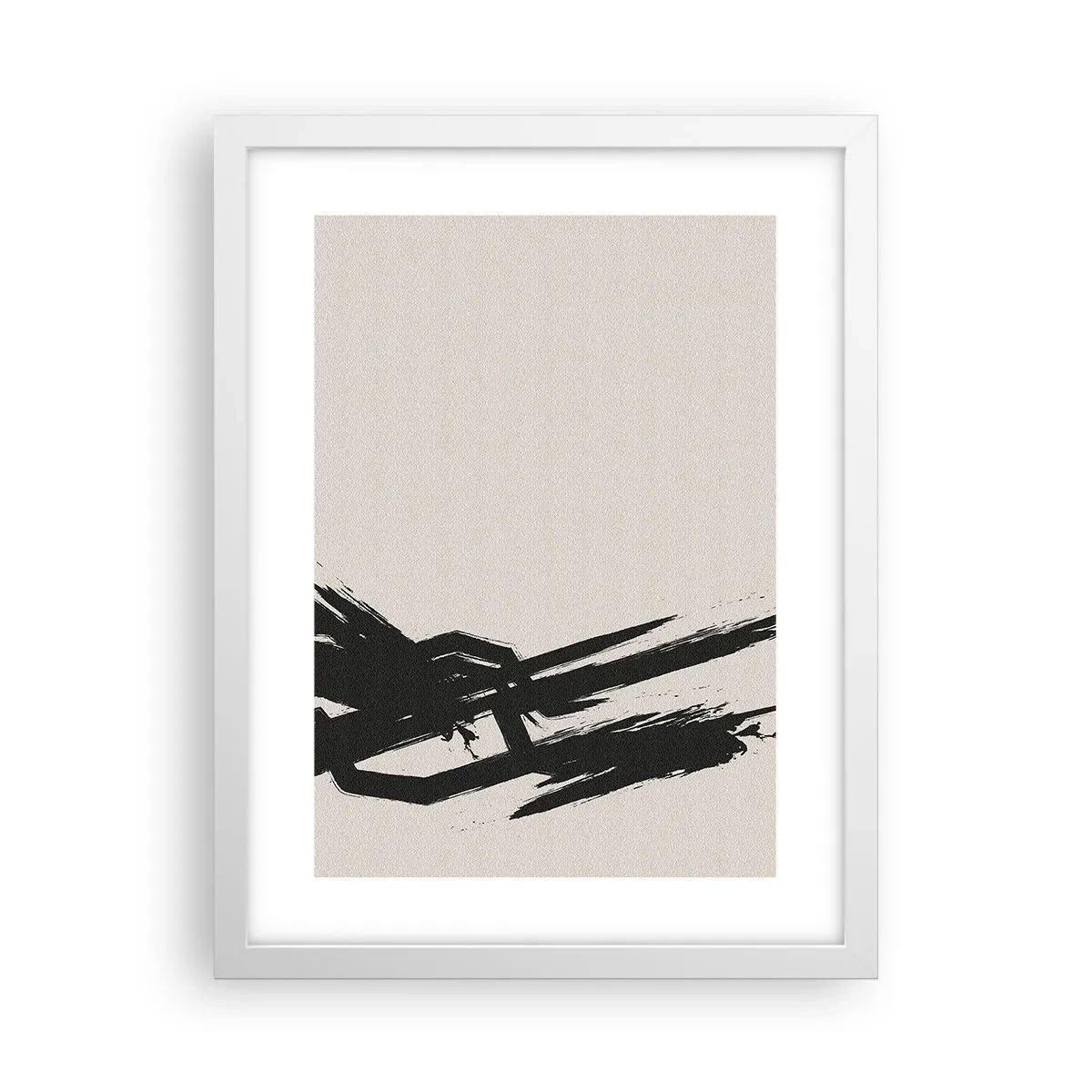 Póster en marco blanco - Impulso imparable - 30x40 cm