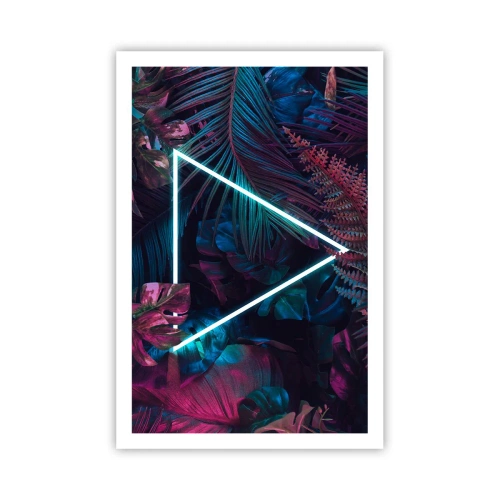 Póster - Jardín fluorescente - 61x91 cm