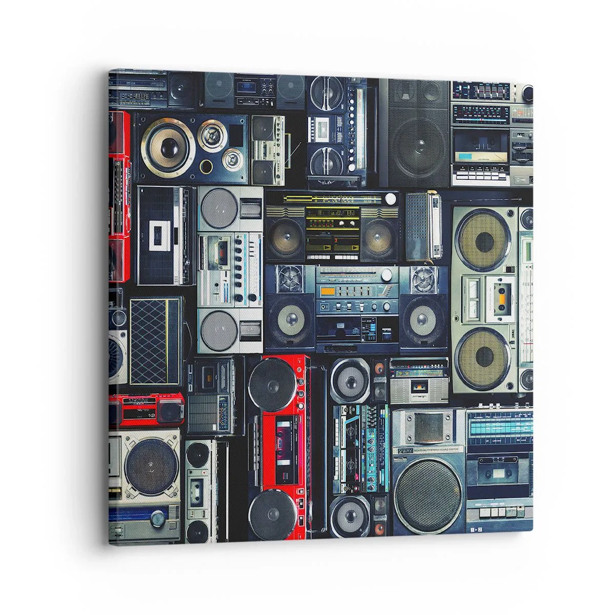 Cuadro sobre lienzo - Impresión de Imagen - Nostalgia de los 80. - 30x30 cm