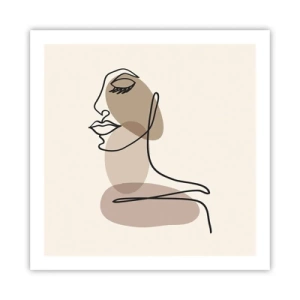 Póster - Una línea de hermosura - 60x60 cm