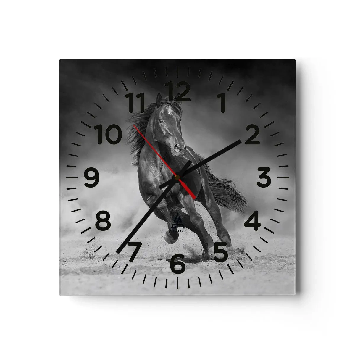 Reloj de pared - Reloj de vidrio - Digno del propio emir - 40x40 cm