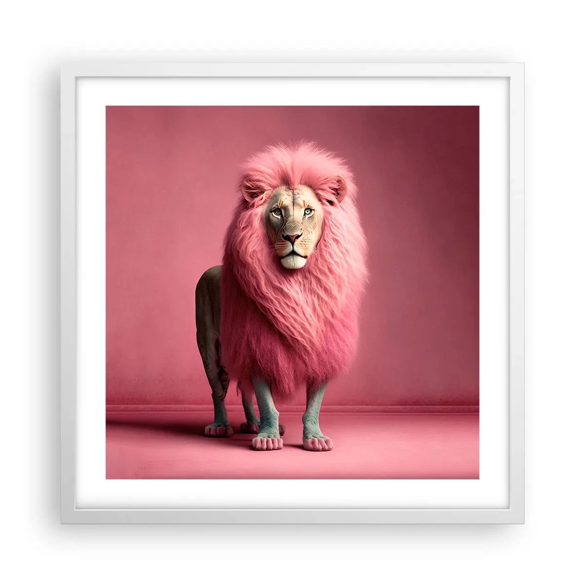 Póster en marco blanco - Y ya no me tienes miedo - 50x50 cm