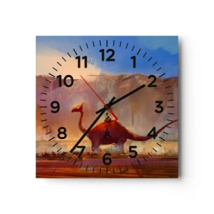 Reloj de pared - Reloj de vidrio - Si no se hubieran extinguido - 30x30 cm
