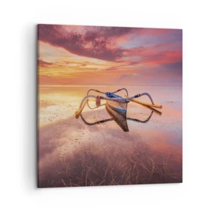 Cuadro sobre lienzo - Impresión de Imagen - Calma de una tarde tropical - 50x50 cm