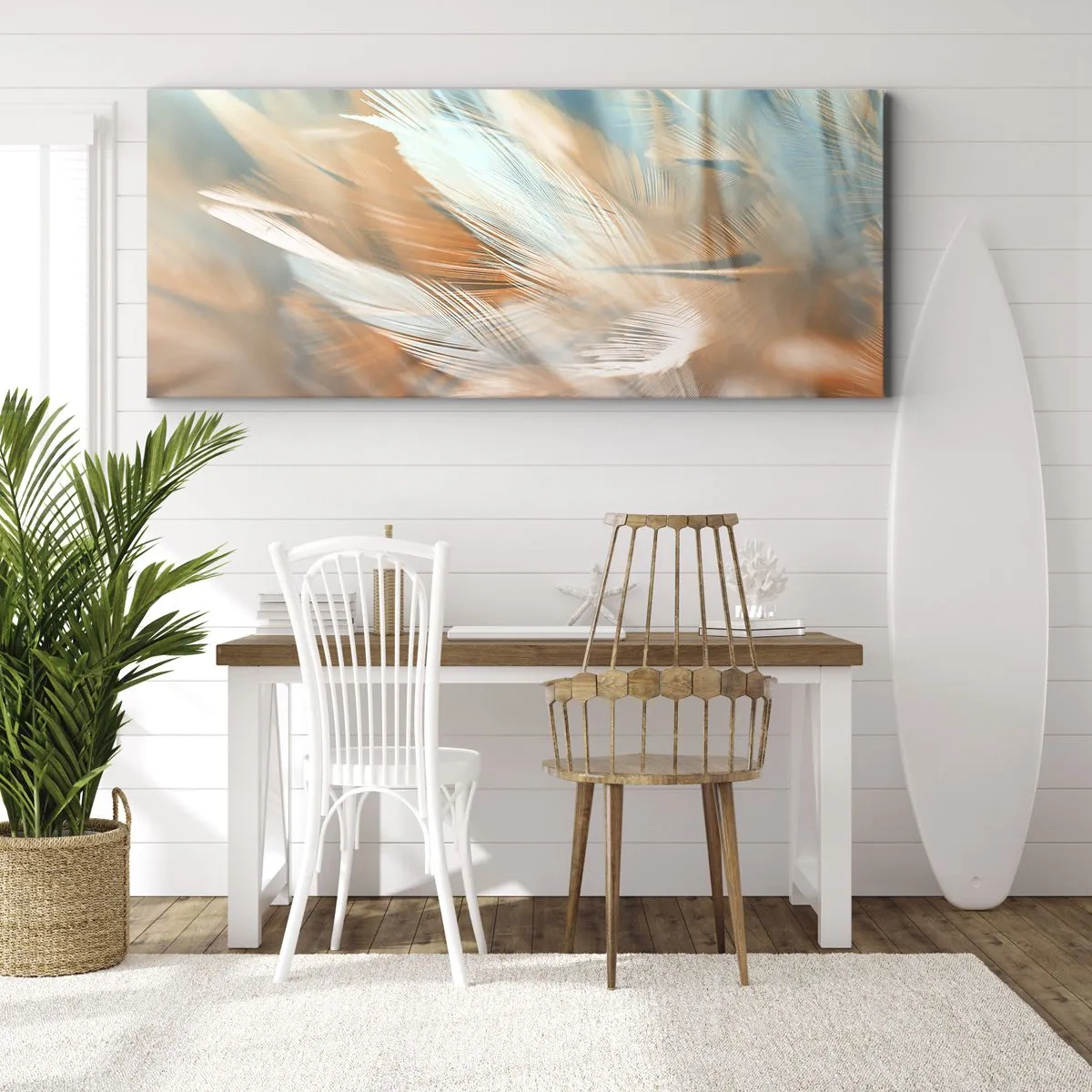 Cuadro sobre lienzo - Impresión de Imagen - En la tierra de la suavidad - 100x40 cm