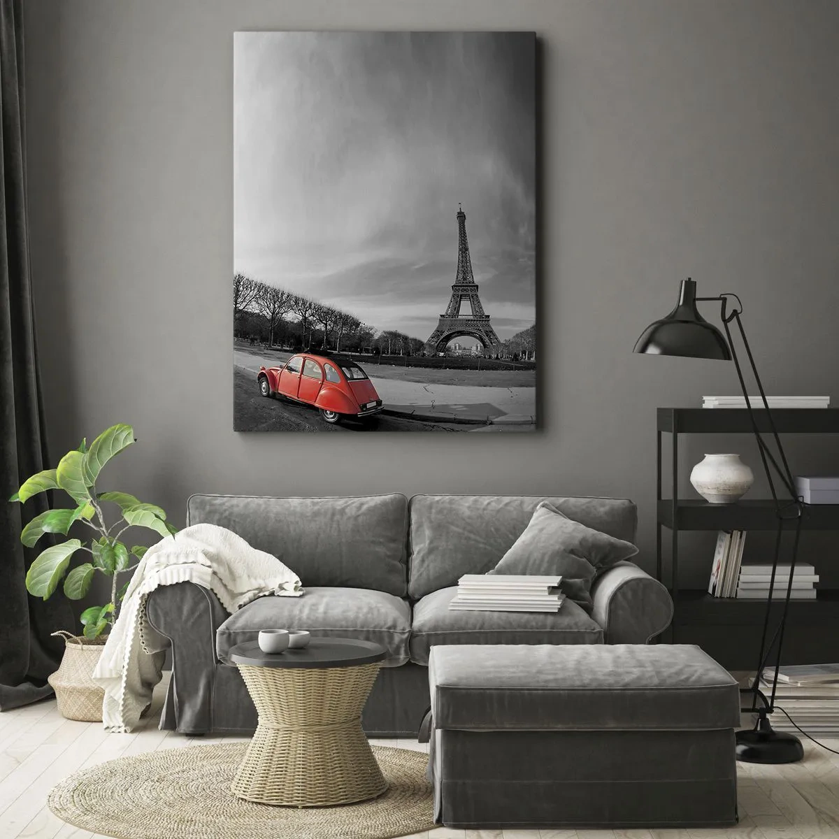 Cuadro sobre lienzo - Impresión de Imagen - Más parisino que el propio París - 45x80 cm