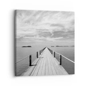 Cuadro sobre lienzo - Impresión de Imagen - Hora de viajar - 30x30 cm