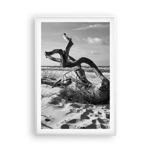 Póster en marco blanco - Escultura marina - 61x91 cm
