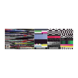 Muestra de fotomural Premium Canvas - Una imagen de otra realidad - Abstracción, Pedazo, Ruido digital - 100x30 cm