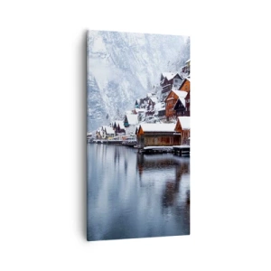 Cuadro sobre lienzo - Impresión de Imagen - En un decorado de invierno - 55x100 cm