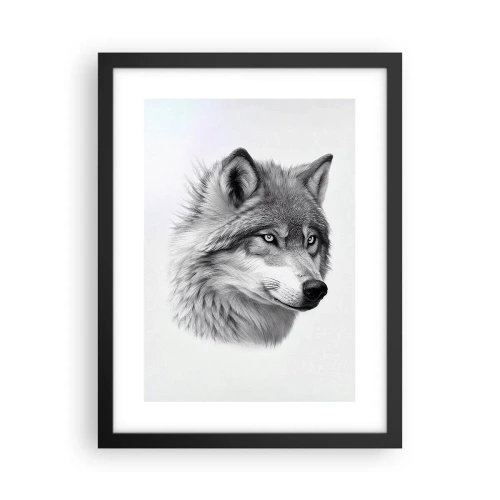 Póster en marco negro - Alfa - sin duda - 30x40 cm