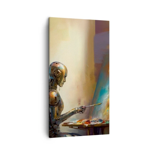Cuadro sobre lienzo - Impresión de Imagen - Arte del futuro - 45x80 cm