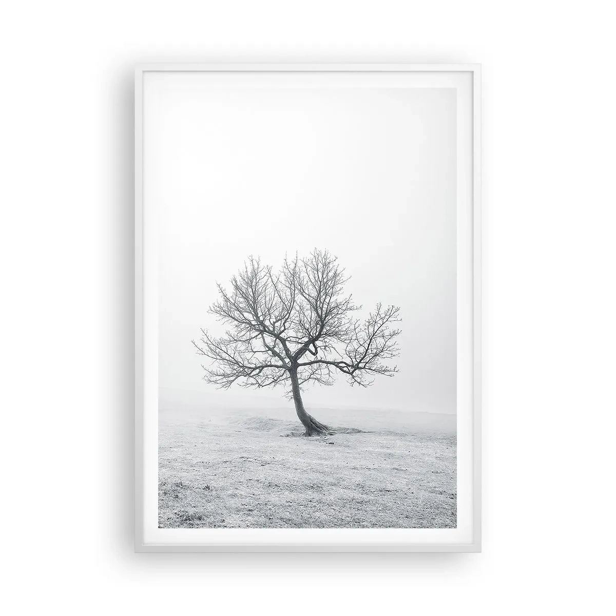 Póster en marco blanco - Contra la nada - 70x100 cm