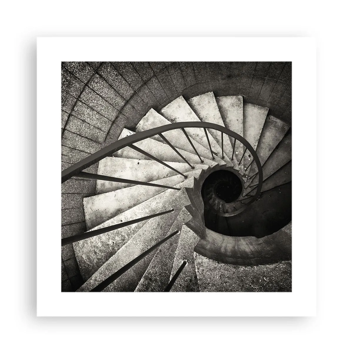 Póster - Escaleras arriba, escaleras abajo - 40x40 cm