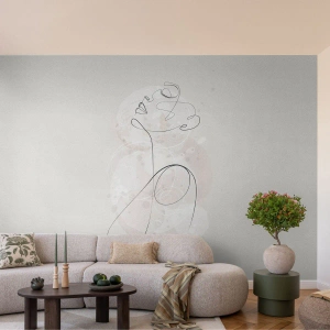 Fotomural Autadhesivo Deluxe Sticker - La espiral de la belleza - Gráficos, Mujer, Pedazo - 450x315 cm