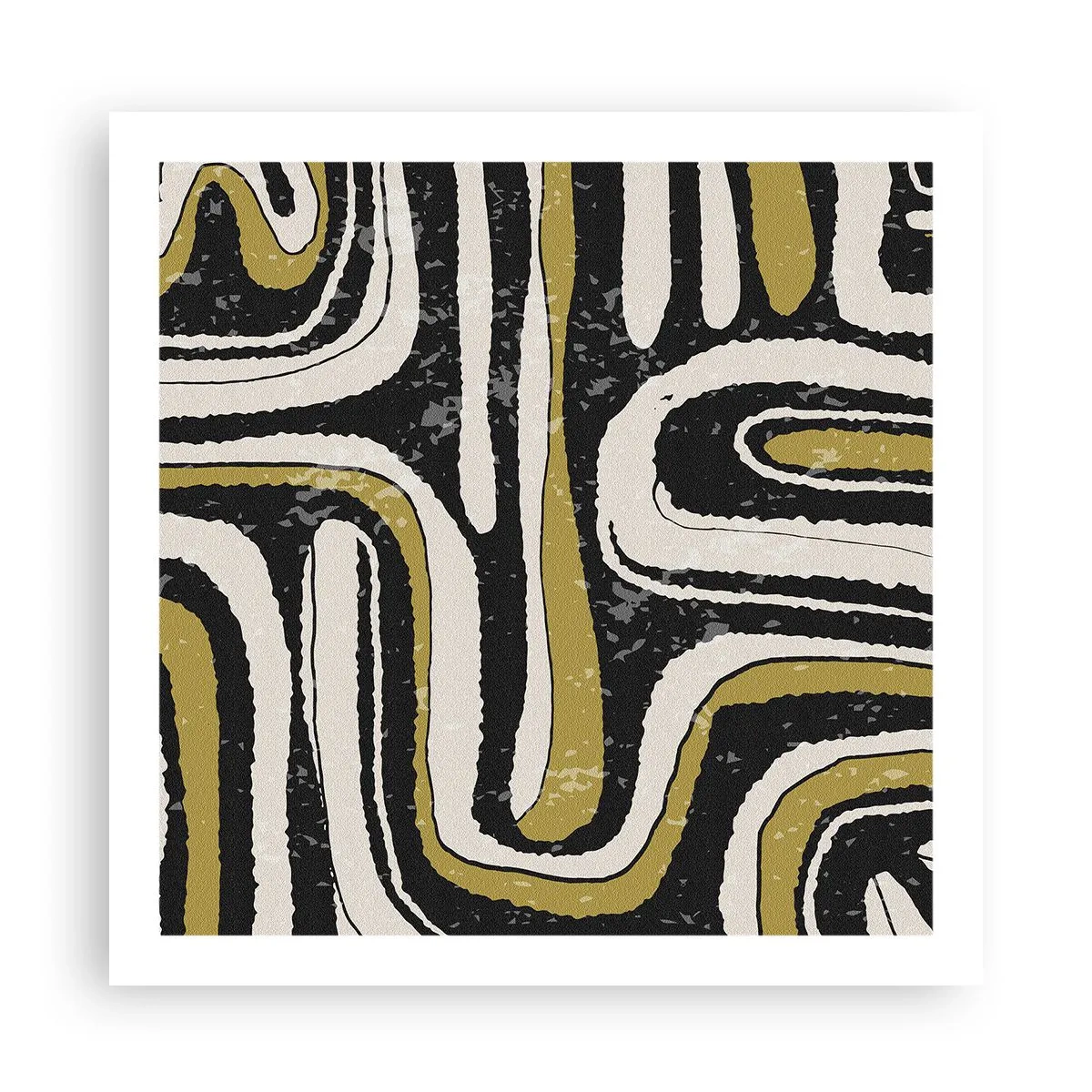 Póster - Composición: tramos y callejones - 60x60 cm