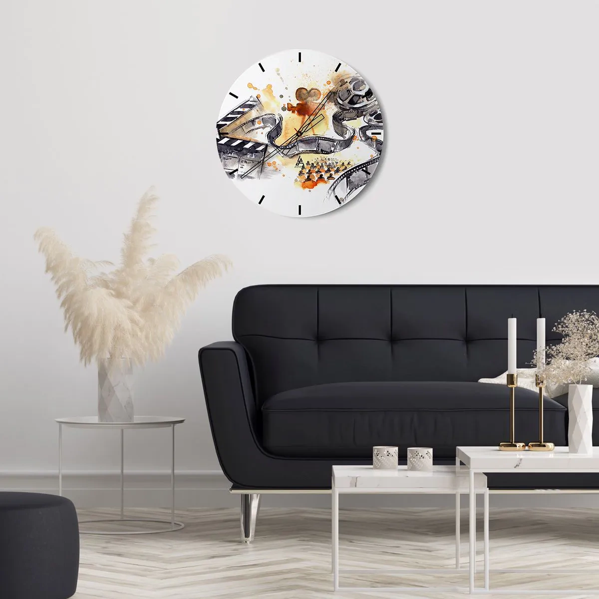 Reloj de pared - Reloj de vidrio - En el país de los sueños - 30x30 cm