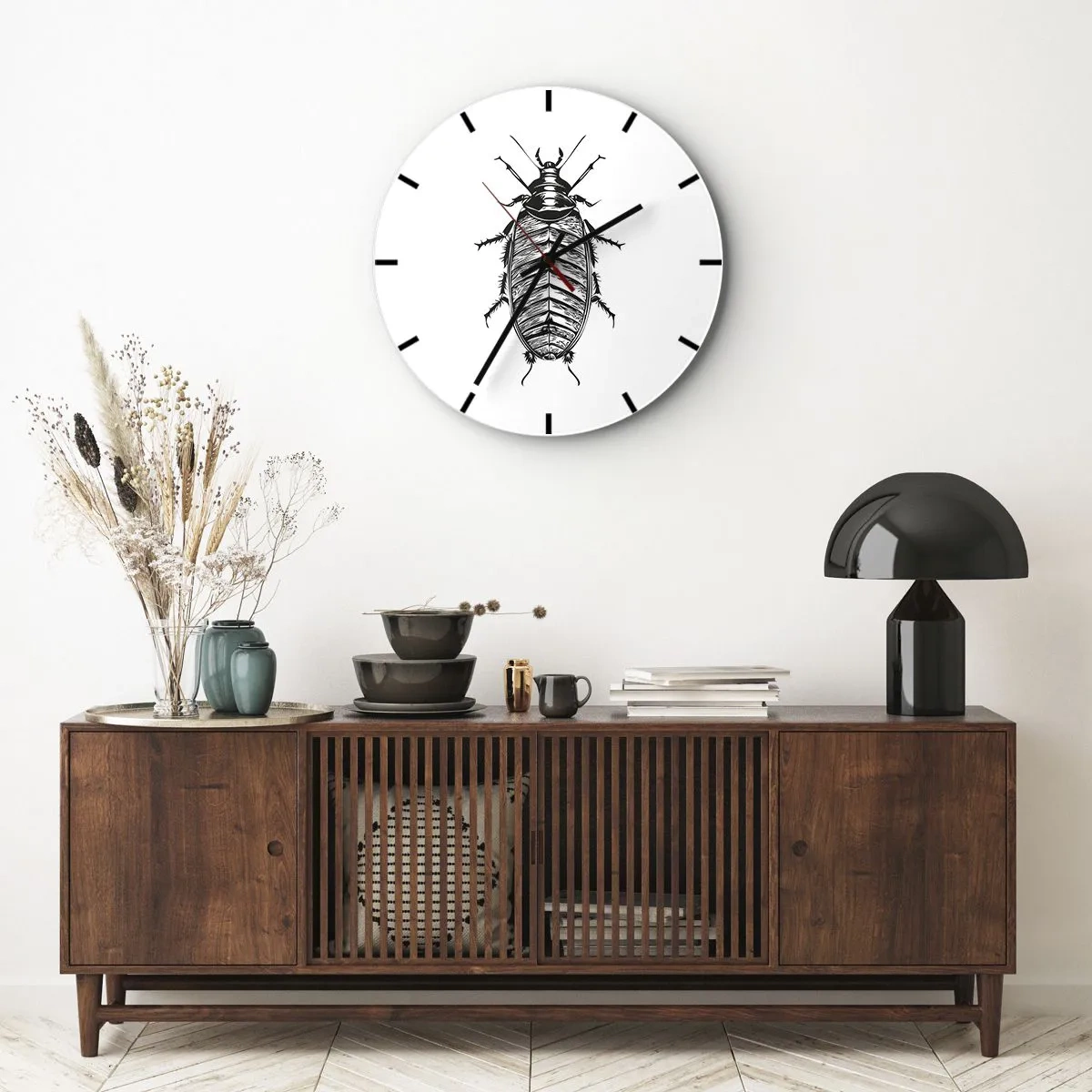 Reloj de pared - Reloj de vidrio - ¡Qué espécimen! - 40x40 cm