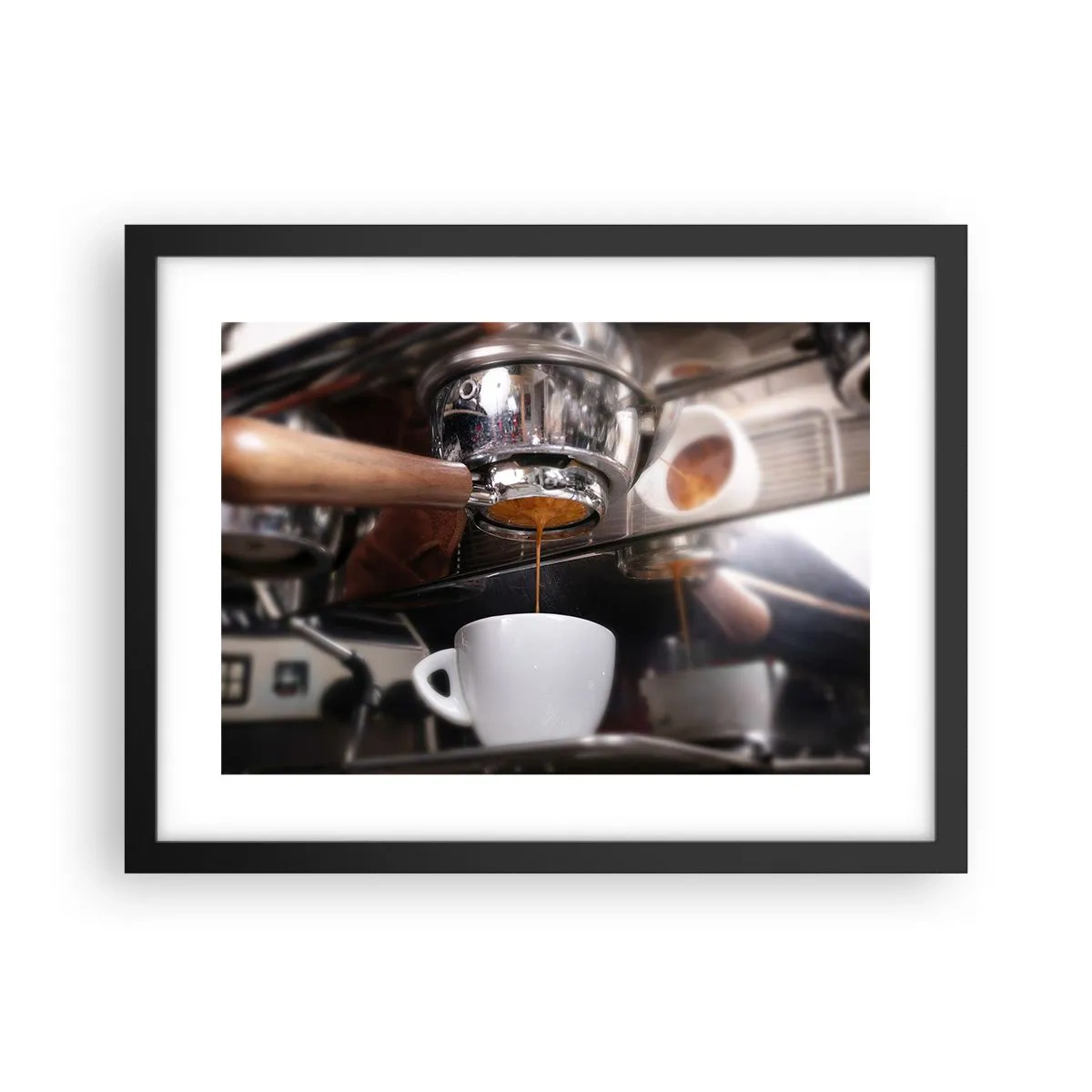 Póster en marco negro - El mejor momento del día - 40x30 cm