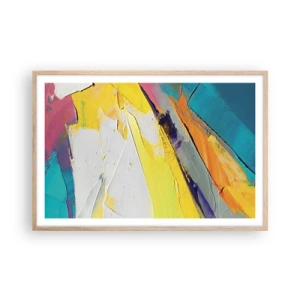 Póster en marco roble claro - Anatomía de la luz - 91x61 cm