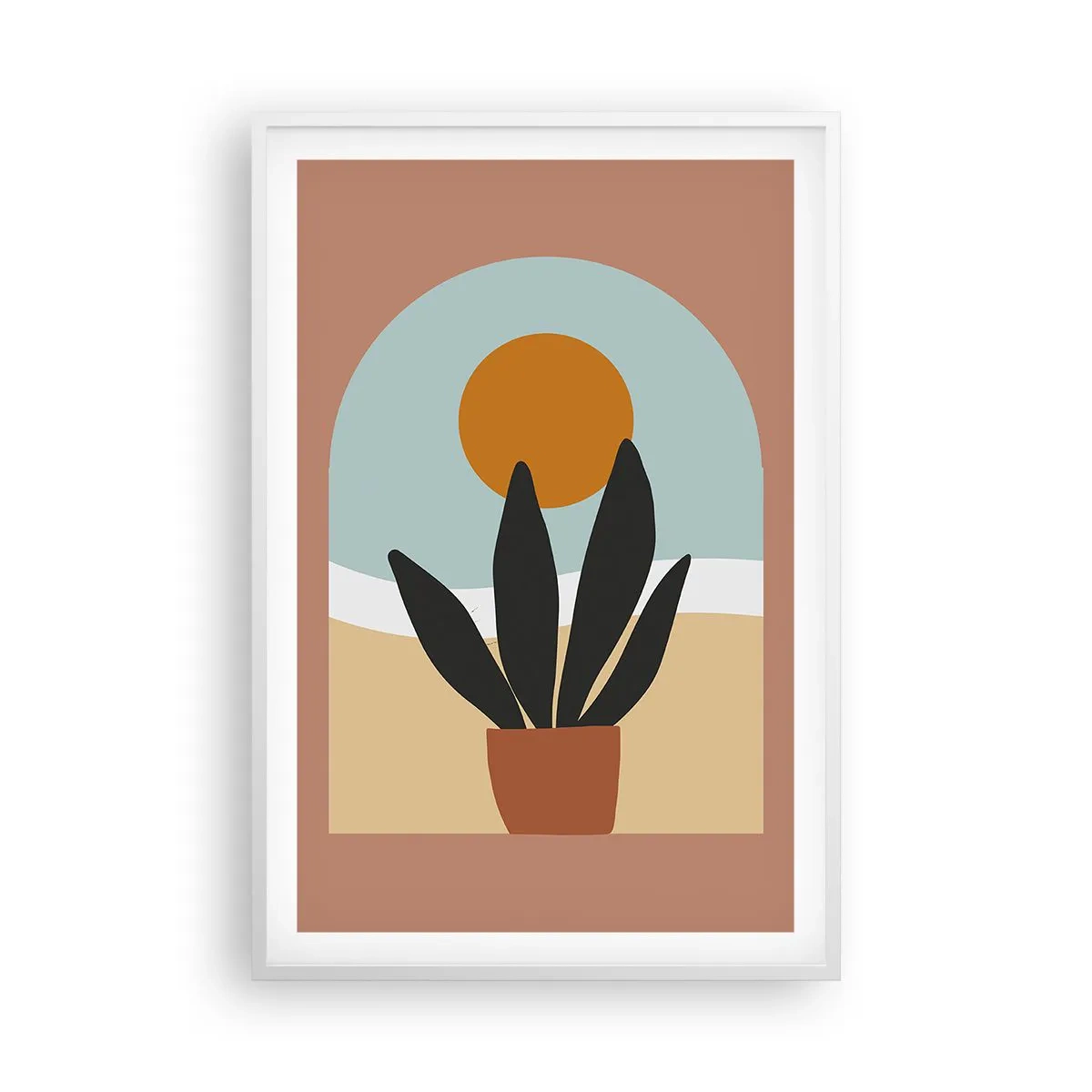 Póster en marco blanco - Pequeñas alegrías - 61x91 cm