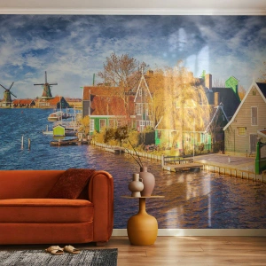 Fotomural Standard Eco - Durante siglos, sin cambios - Paisaje, Admirador, Países Bajos - 500x350 cm