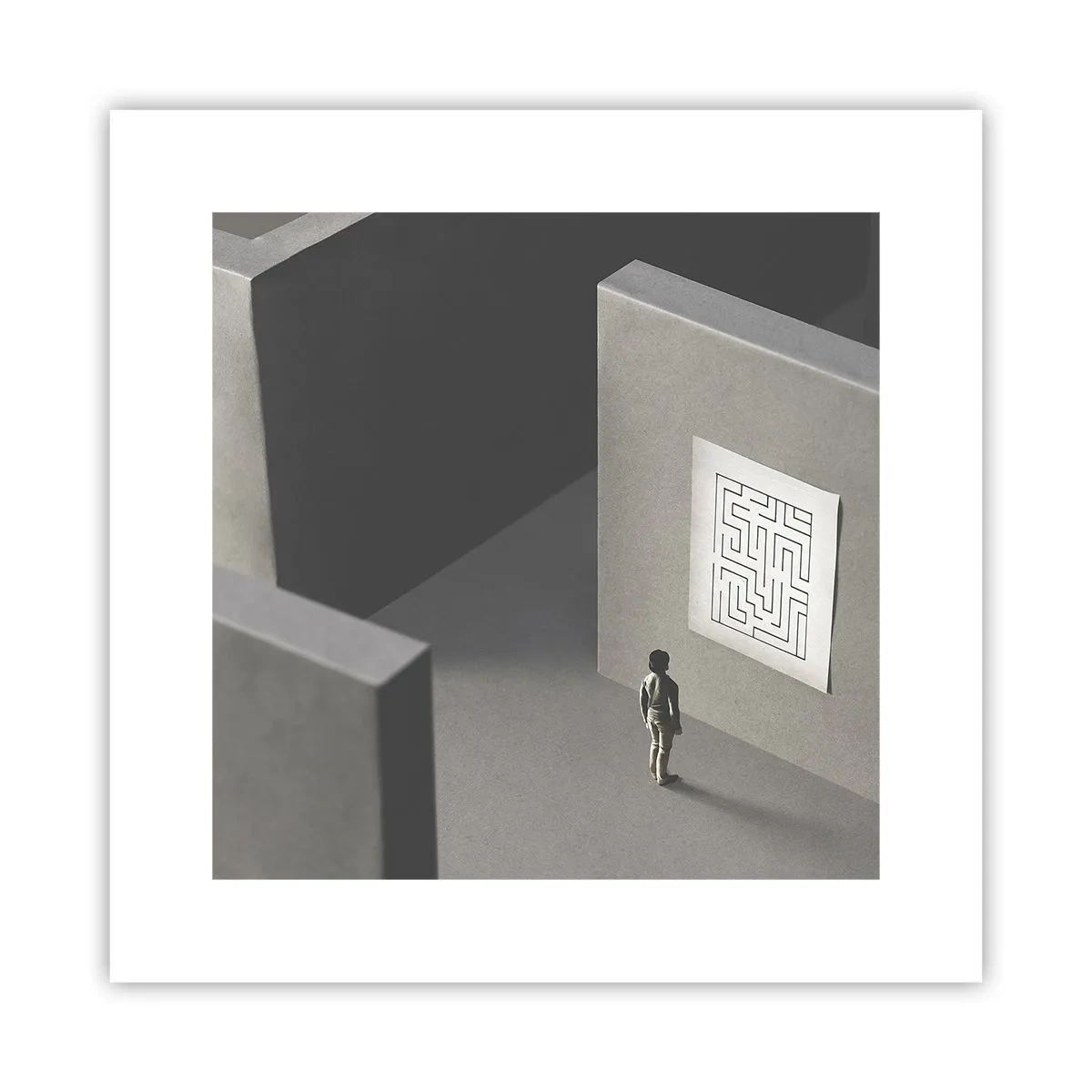 Póster - ¿Pero dónde estoy? - 30x30 cm