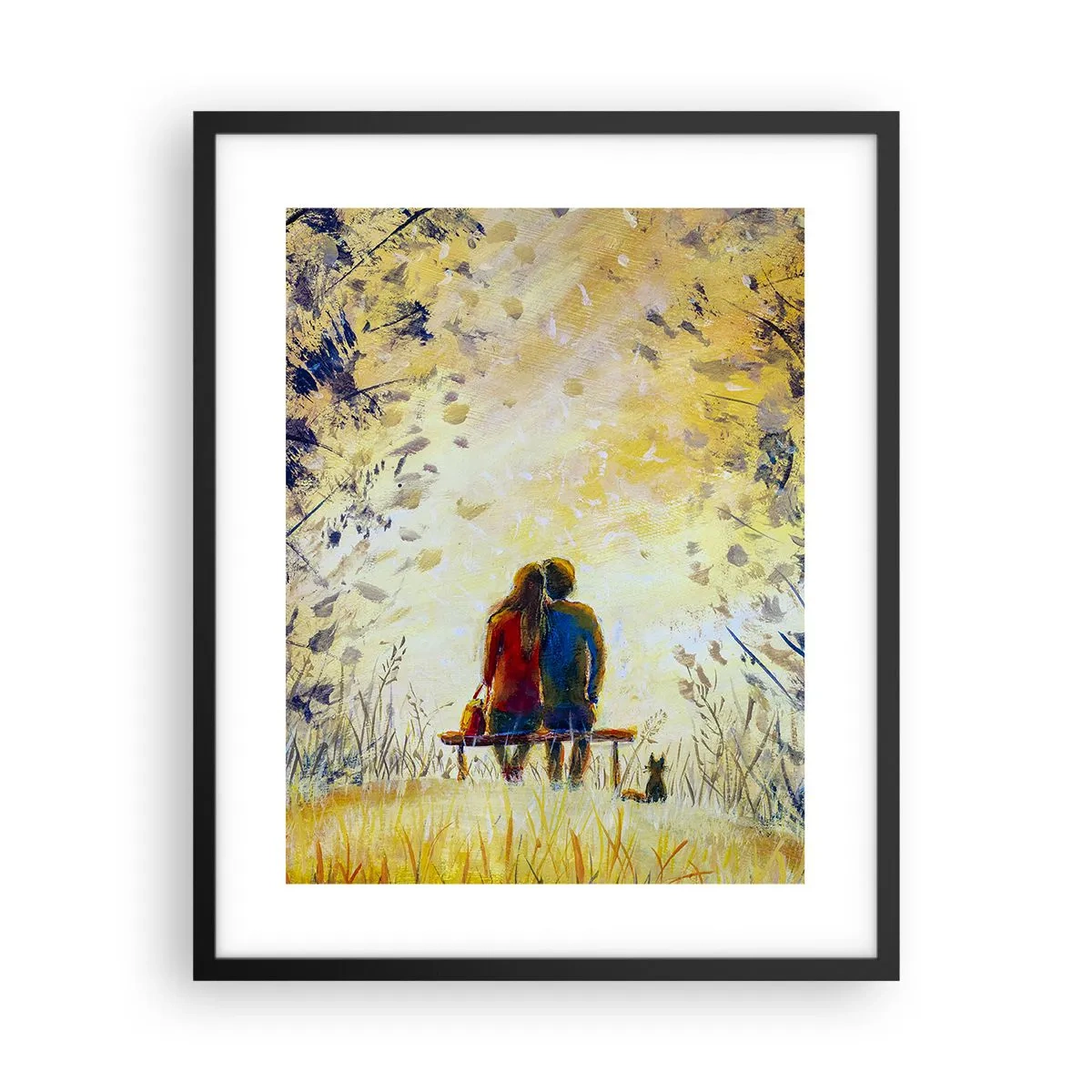 Póster en marco negro - Un momento mágico - 40x50 cm